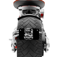 Alagille Syndrome Doesn't Come With A Manual Warrior T Shirt Motorcycle License Plate | Artistshot