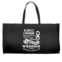 Alagille Syndrome Doesn't Come With A Manual Warrior T Shirt Weekender Totes | Artistshot