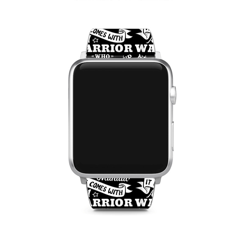 Alagille Syndrome Doesn't Come With A Manual Warrior T Shirt Apple Watch Band | Artistshot