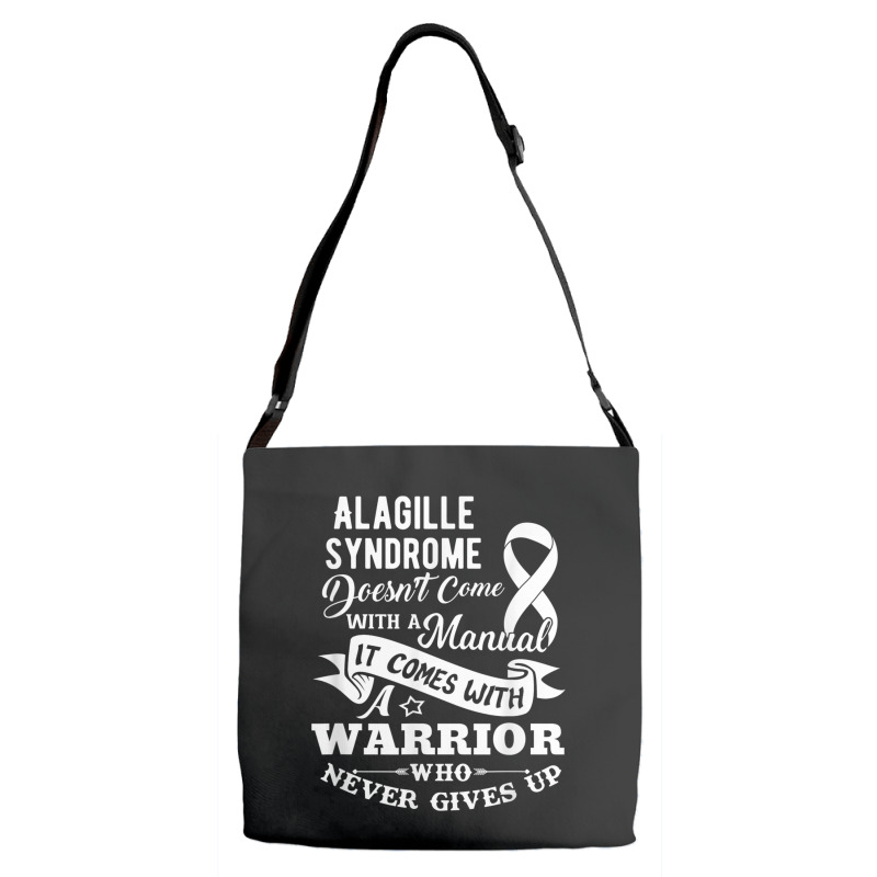 Alagille Syndrome Doesn't Come With A Manual Warrior T Shirt Adjustable Strap Totes | Artistshot