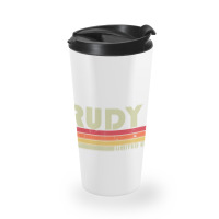 Rudy Name Personalized Retro Vintage Birthday Travel Mug | Artistshot