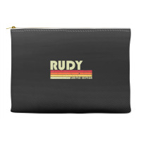 Rudy Name Personalized Retro Vintage Birthday Accessory Pouches | Artistshot