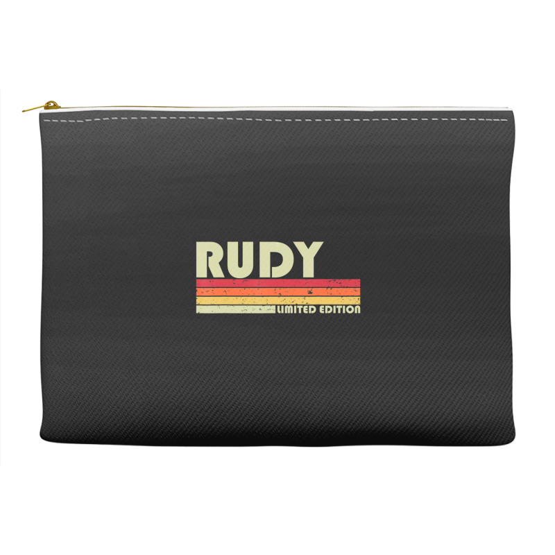 Rudy Name Personalized Retro Vintage Birthday Accessory Pouches | Artistshot