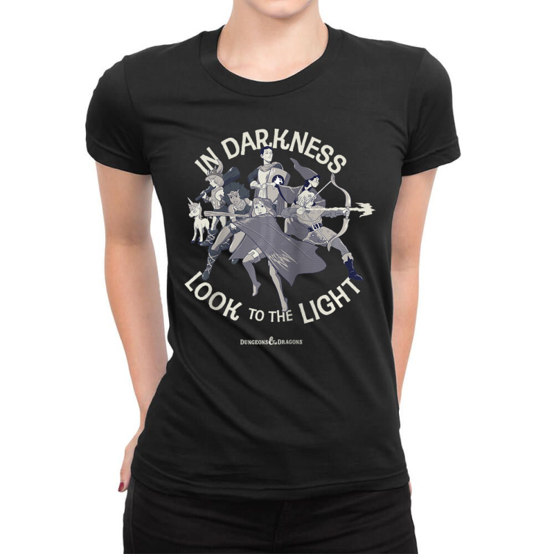 Dungeons & Dragons In Darkness Look To The Light Ladies Fitted T-Shirt by hotoancuong | Artistshot