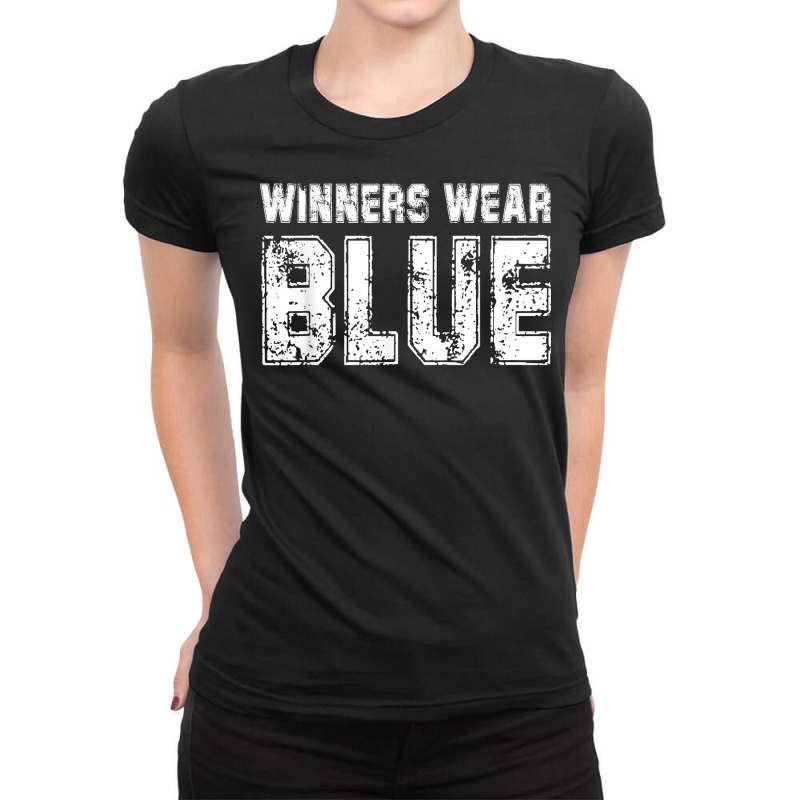 Winners Wear Blue Color War Camp Team Game Comp Boys Novelty T Shirt Ladies Fitted T-Shirt by cm-arts | Artistshot