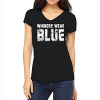 Winners Wear Blue Color War Camp Team Game Comp Boys Novelty T Shirt Women's V-neck T-shirt | Artistshot