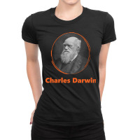 Charles Darwin, Charles Darwin Art, Charles Darwin Vinatge, Charles Da Ladies Fitted T-shirt | Artistshot