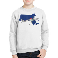 Framingham Massachusetts Ma Map T Shirt Youth Sweatshirt | Artistshot