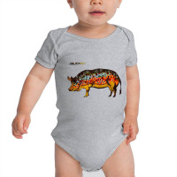 Funny Fly Fishing Pig Hog With Brown Trout Skin Tenkara Pullover Hoodi Baby Bodysuit | Artistshot