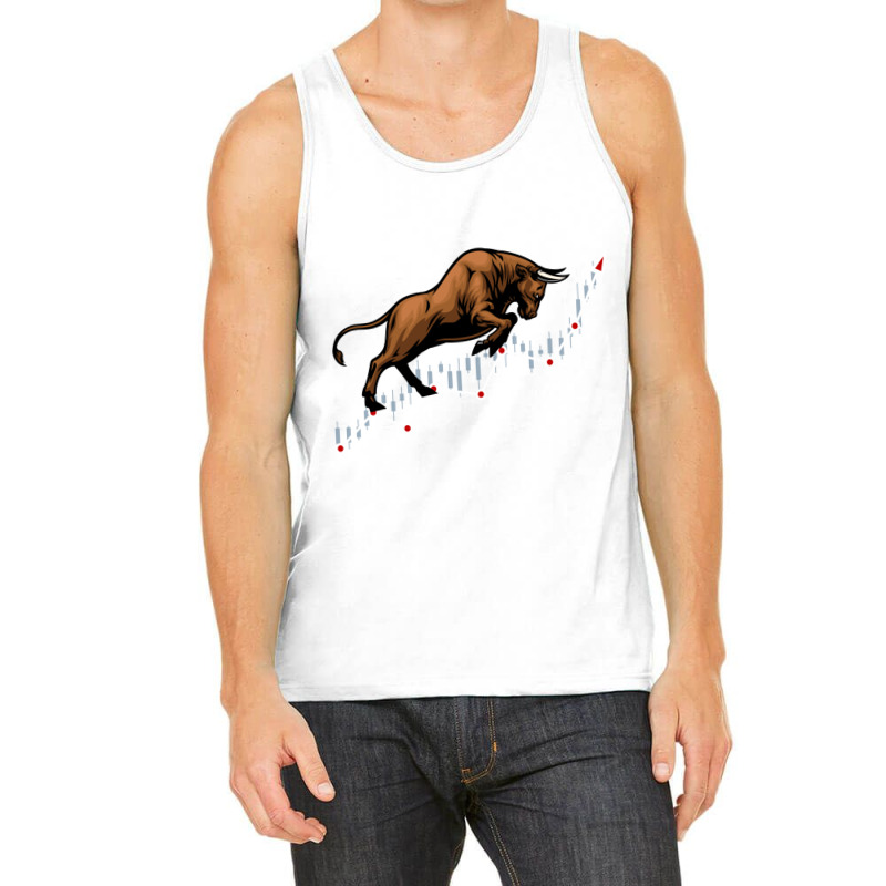 Bull Market In Stock Exchange, Make Profits Long Sleeve T Shirt Tank Top by cm-arts | Artistshot