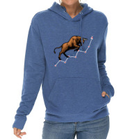 Bull Market In Stock Exchange, Make Profits Long Sleeve T Shirt Lightweight Hoodie | Artistshot