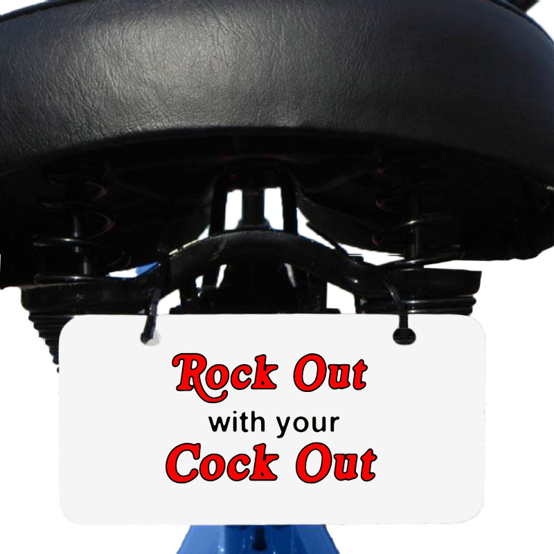 Rock Out With Cock Out Bicycle License Plate | Artistshot