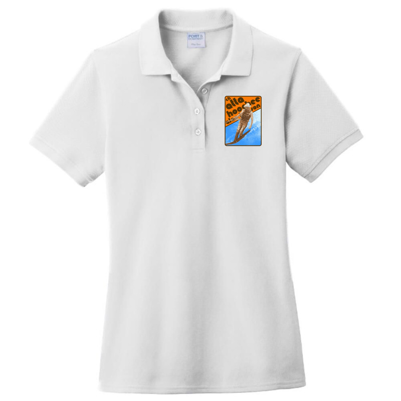 Waterskiing Retro Country Fan Art Ladies Polo Shirt by cm-arts | Artistshot