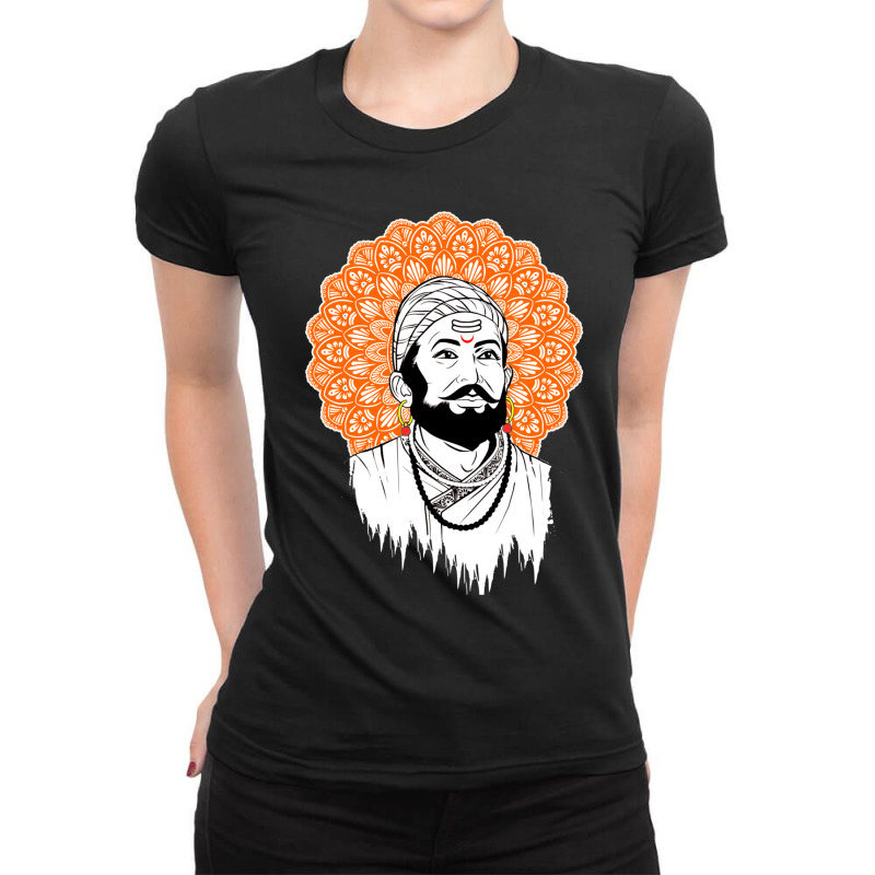 Chhatrapati Shivaji Maharaj Ladies Fitted T-Shirt by cm-arts | Artistshot