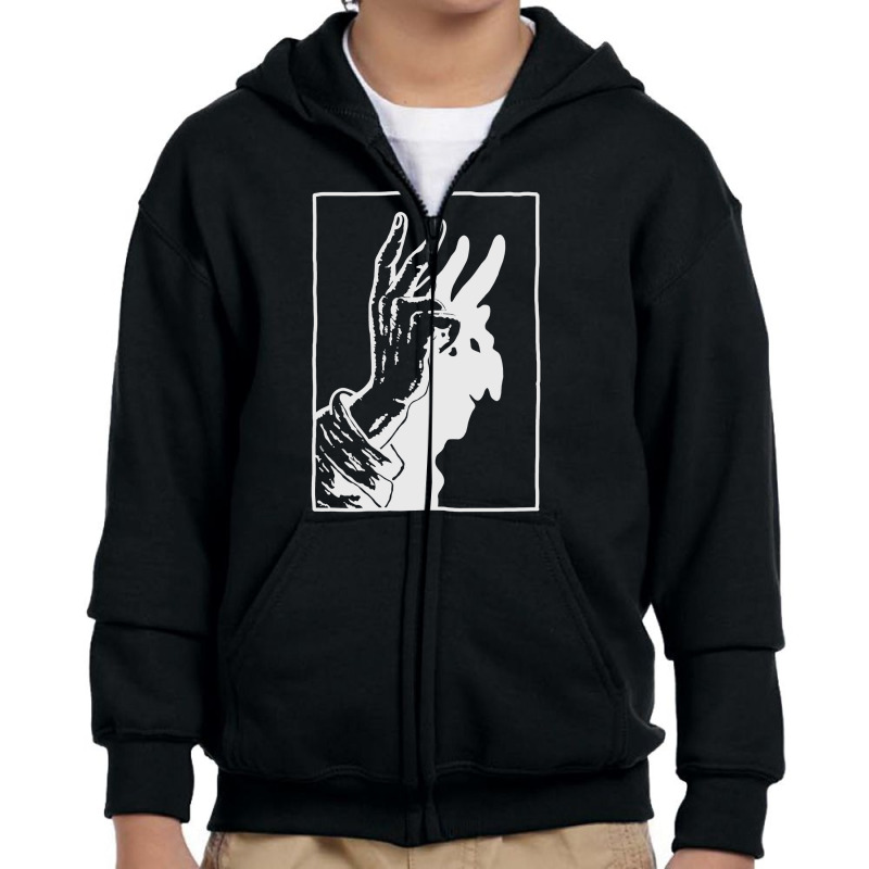 Devil In The Shadow Youth Zipper Hoodie by VixieHattori | Artistshot