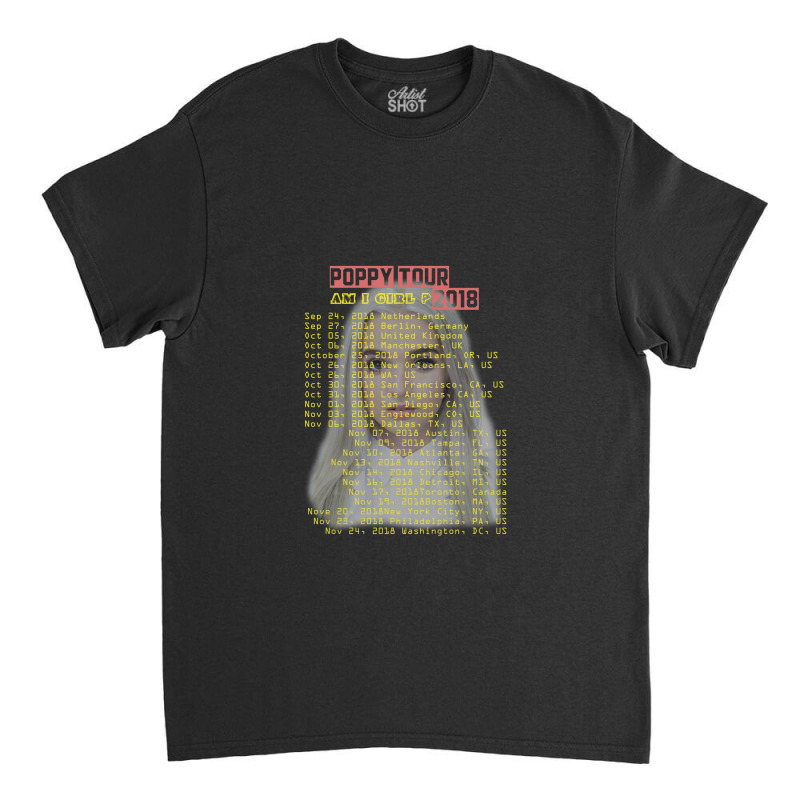 Poppy Tour Back Classic T-shirt | Artistshot