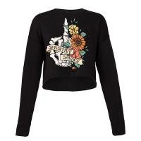 Halloween Floral Skeleton Sensitive Savage Wildflowers Tee Pullover Ho Cropped Sweater | Artistshot