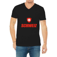 Schweiz Swiss National Flag Switzerland Coat Of Arms V-neck Tee | Artistshot