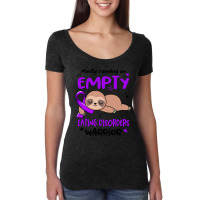 Eating Disorders Awareness T  Shirt Mostly Running On Empty Eating Dis Women's Triblend Scoop T-shirt | Artistshot