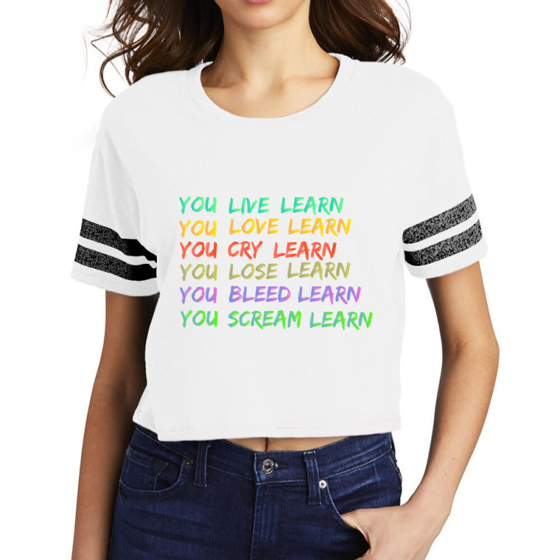 You Learn Alanis Morissette  Active Scorecard Crop Tee by cm-arts | Artistshot