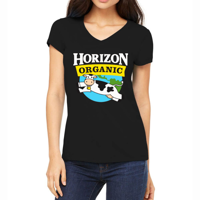 Horizon Organic Women's V-Neck T-Shirt by giant | Artistshot