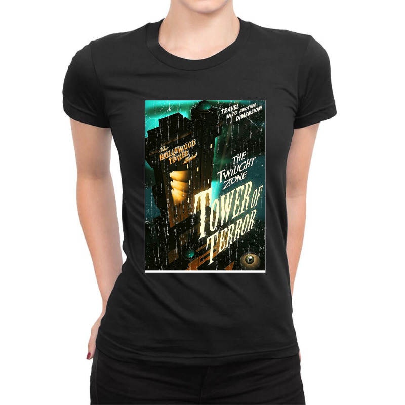 Hollywood Tower - Time Travel Gift Ladies Fitted T-Shirt by DesmondBalts | Artistshot