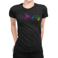 English Cocker Spaniel T  Shirt English Cocker Spaniel Colorful Heartb Ladies Fitted T-shirt | Artistshot