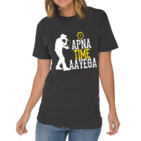 Apna Time Aayega Rapper Hindi Quote Vintage T-shirt | Artistshot