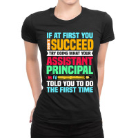 Assistant Principal Vice-principal Headmasters Head Teacher Ladies Fitted T-shirt | Artistshot