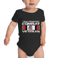 Iraq Afghanistan Combat Veteran Proud Army Military Vintage Pullover H Baby Bodysuit | Artistshot