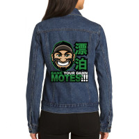 Bank Your Damn Motes Ladies Denim Jacket | Artistshot