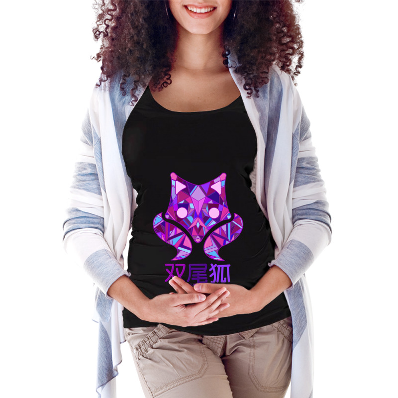 Futaba Fox (new Version) Maternity Scoop Neck T-shirt by ERNIEHERNANDEZ | Artistshot