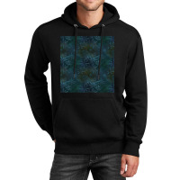 Blue Flowered Batik Pattern Chiffon Top Unisex Hoodie | Artistshot