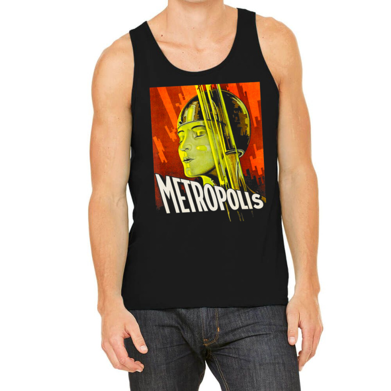 Mens Metropolis 1927 Movie Poster Tank Top by cm-arts | Artistshot