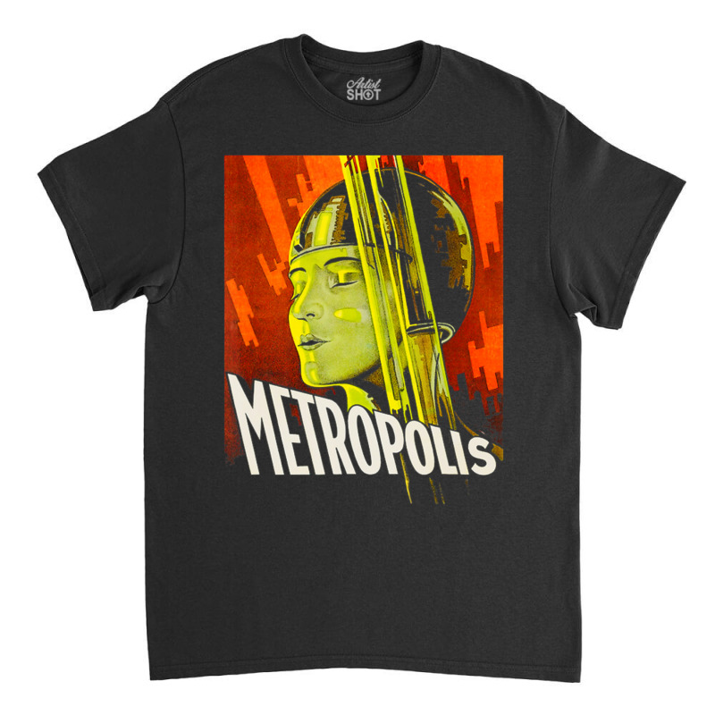 Mens Metropolis 1927 Movie Poster Classic T-shirt by cm-arts | Artistshot