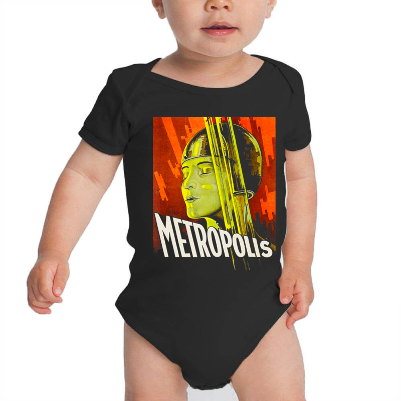 Mens Metropolis 1927 Movie Poster Baby Bodysuit by cm-arts | Artistshot