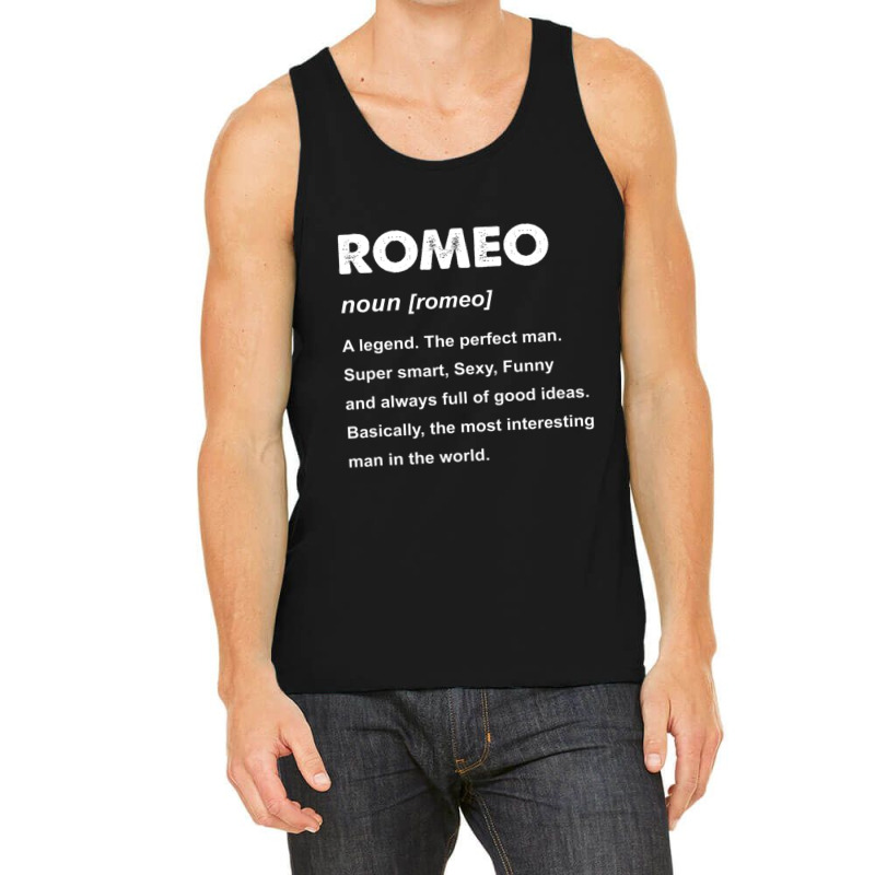 Mens Romeo Name Tank Top | Artistshot