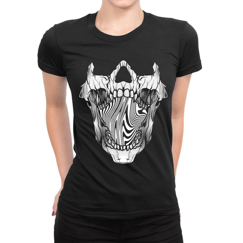 Skull Gothic Jawbone Gothic Skull Head Art Emo Punk Oral Surgeon  Skel Ladies Fitted T-Shirt by wrenchselenia | Artistshot