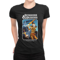 Dungeons & Dragons Vintage Tsr Friend Folio Ladies Fitted T-shirt | Artistshot