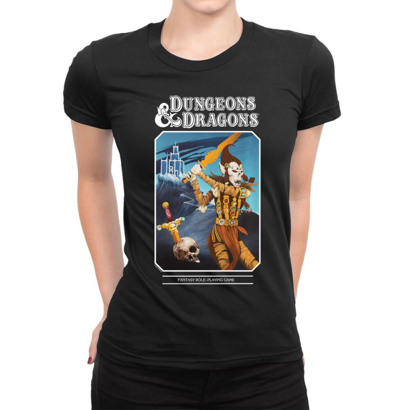 Dungeons & Dragons Vintage Tsr Friend Folio Ladies Fitted T-Shirt by hotoancuong | Artistshot