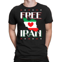 Free Iran Heart  Flag Freedom Iranian Love Persian Azadi Premium T Shi T-shirt | Artistshot