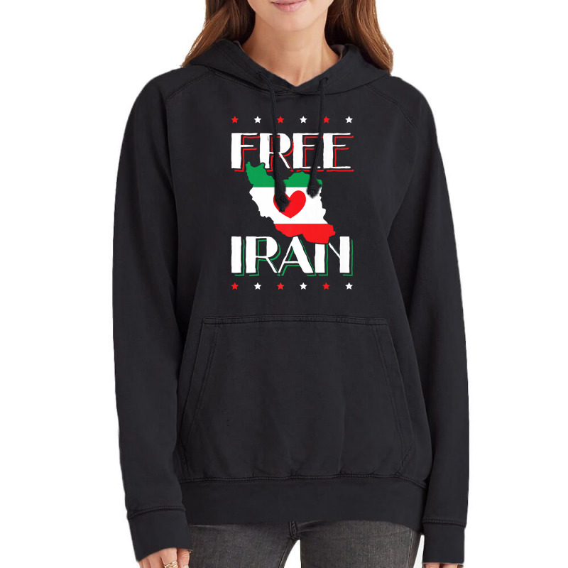 Free Iran Heart  Flag Freedom Iranian Love Persian Azadi Premium T Shi Vintage Hoodie | Artistshot