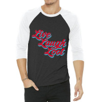 Live Laugh Loot (worn - Red Cyan) 3/4 Sleeve Shirt | Artistshot