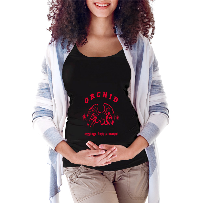 Orchid   Dance Tonight Maternity Scoop Neck T-shirt by StaceyLeeAnnHernandez | Artistshot