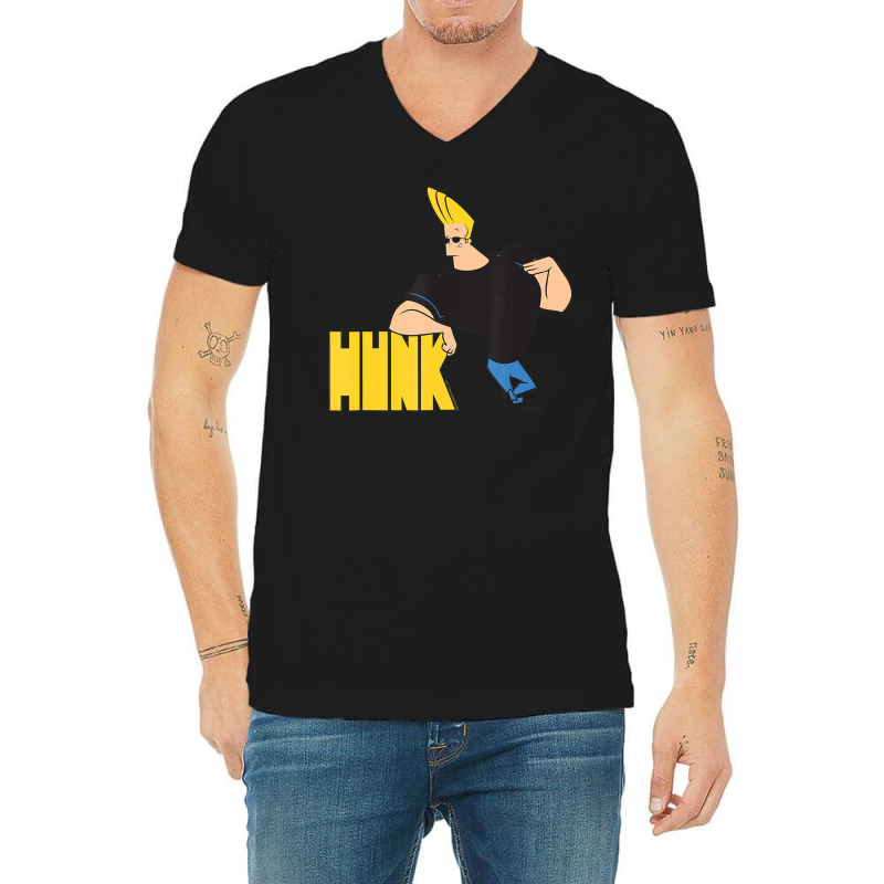 Johnny Bravo Bravo Is A Big Hunk V-neck Tee | Artistshot