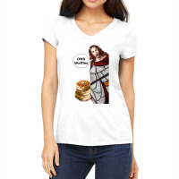 Jesus Omg Waffles Active Women's V-neck T-shirt | Artistshot