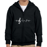 Musician Treble Clef Musical Symbols Music Youth Zipper Hoodie | Artistshot