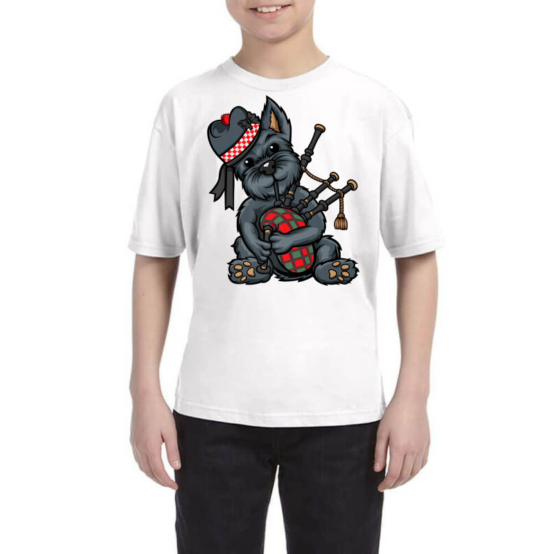 Funny Tartan Day Scottish Terrier Bagpipe Scotland Premium T Shirt Youth Tee by cm-arts | Artistshot