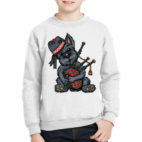 Funny Tartan Day Scottish Terrier Bagpipe Scotland Premium T Shirt Youth Sweatshirt | Artistshot