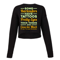 Funny Some Bartender Have Professional Mixologist Bartending Long Slee Cropped Sweater | Artistshot